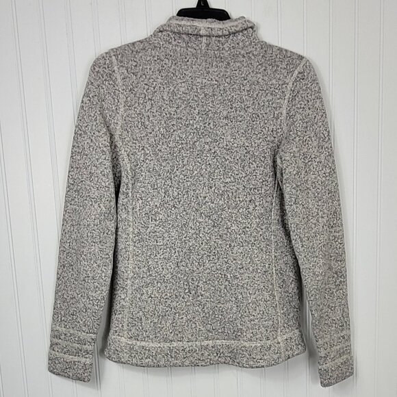 The North Face light gray blend Zip up jacket w/Fleece lining Women's S/P - Picture 2 of 4